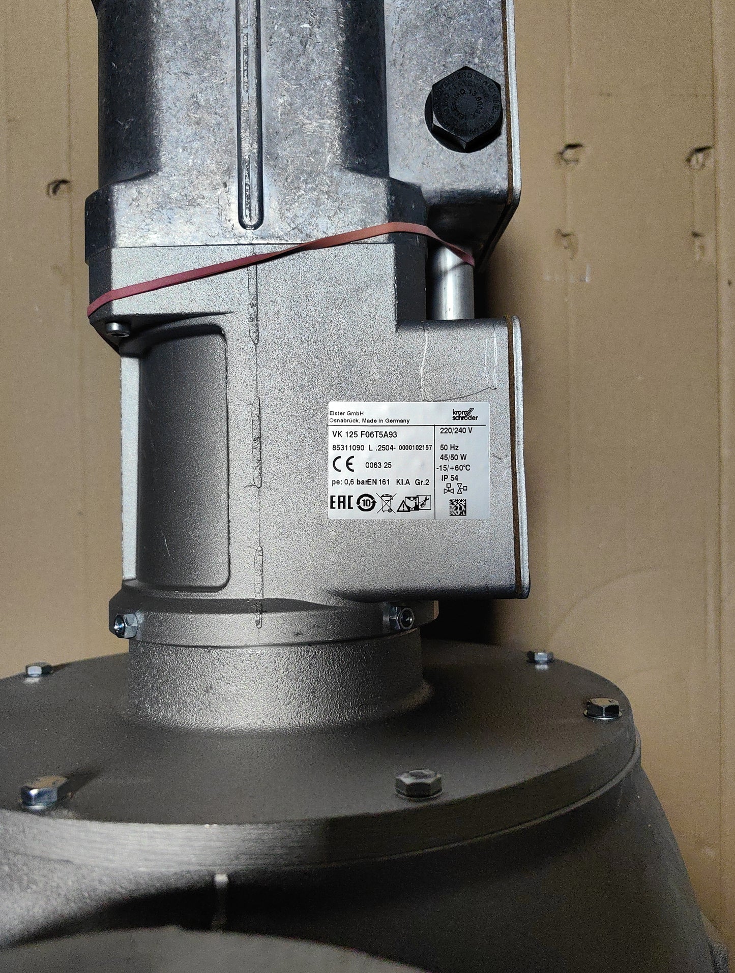 kromschroder 85311090, VK 125F06T5A93 Type: Motorized valve for gas