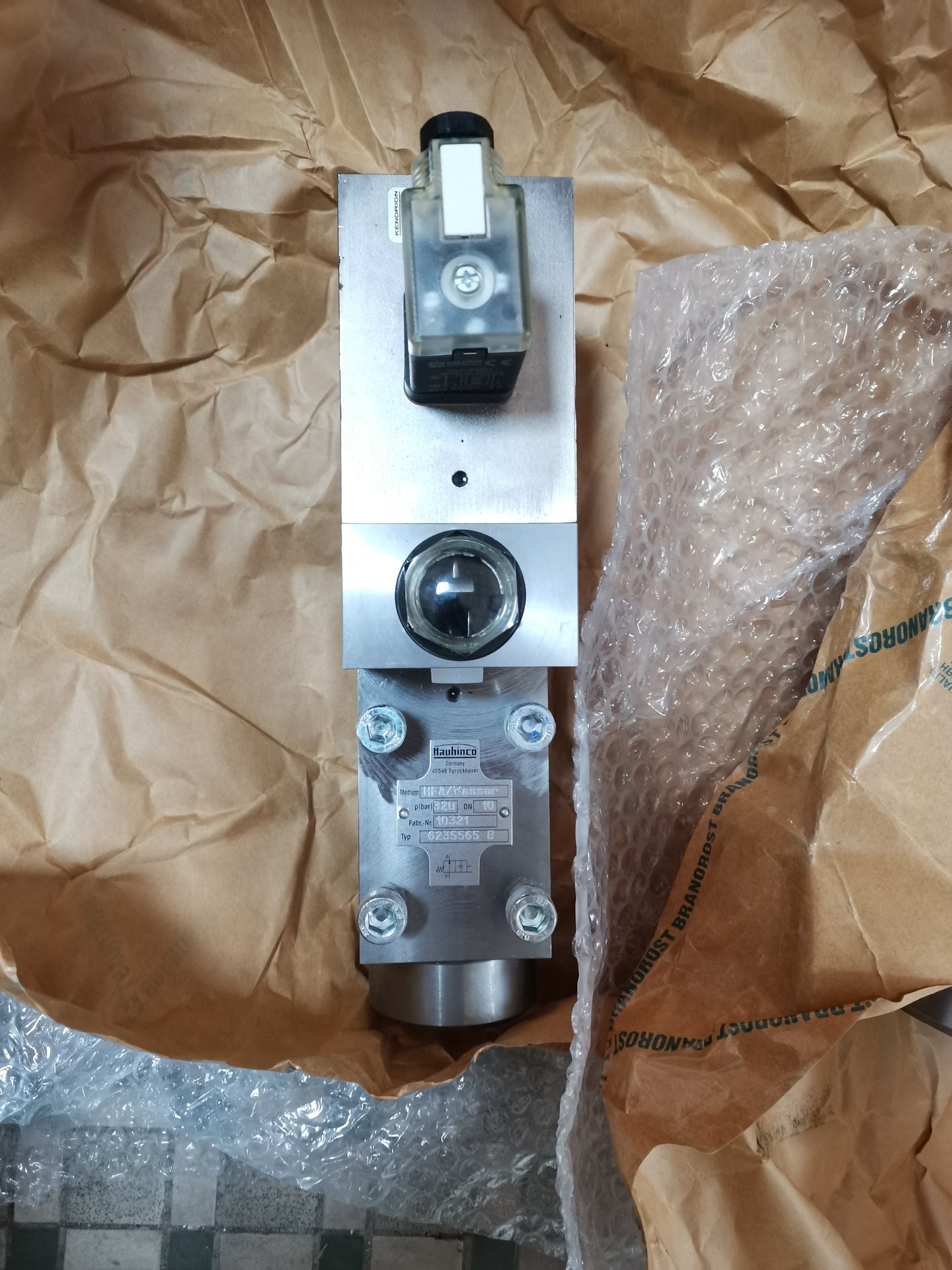 6235565 hauhinco solenoid  valve 2/2 -way valve DN10 PN320 320bar 24VDC  6235565